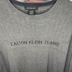 Calvin Klein Jeans Gray Crewneck Sweater